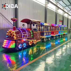 Đi xe trên tàu với theo dõi cho trẻ em người lớn và trẻ em du lịch trackless Train ngoài trời điện vui chơi giải trí Train <span class=keywords><strong>Ride</strong></span> - Product Image 3