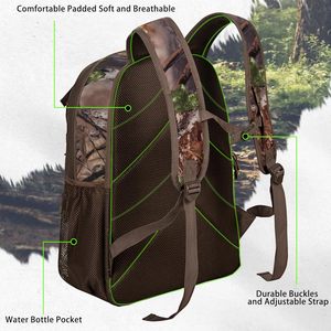 Échantillon gratuit Sac à dos tactique de camouflage extérieur personnalisé en usine Sac de chasse avec housse de pluie Cadre silencieux Sac à dos de chasse - Product Image 6