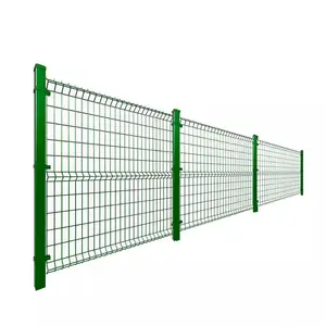 Heavy Duty Factory Cost 3D Curvy Zinc Coated Welded Wire Mesh Fencing House Safety Use 3D V Fold Wire Mesh Fence