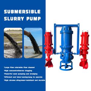 Electric <b>Submersible</b> Slurry Dredger <b>Pump</b> Vertical High Pressure Centrifugal Slurry <b>Pump</b> for Mine Discharge - Product Image 5