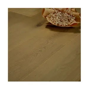 Chất lượng cao sàn gỗ 1-Dải sồi vết cát UV sơn mài 3-ply thiết kế sàn gỗ