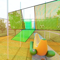 Filet d'escalade multicolore personnalisé pour parc d'aventure, équipement de terrain de jeu pour enfants avec zone de football pour parc d'attractions