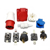 Multifunktionaler Industriestecker 3-polig/4-polig/5-polig/Schuko EU-Stecker IEC60309 IP44 Wasserdichter Elektrischer Stecker