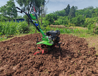 212cc 7HP Mesin Pengolah Tanah Bensin Multifungsi Traktor Tangan untuk Pertanian & Kebun Rumah Tangga, Mesin Pembajak & Penyiang Gulma