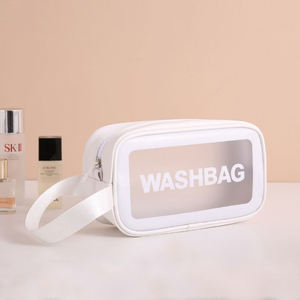 Bolsa de Cosméticos de PU Lavable, Transparente, con Cierre, Portátil, Personalizable, al por Mayor con MOQ Bajo - Product Image 6