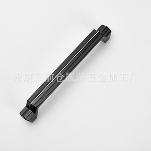 Furniture Handle Zinc Alloy <b>Black</b> Bar Shape Cabinet Drawer Minimalist Durable - Product Image 4