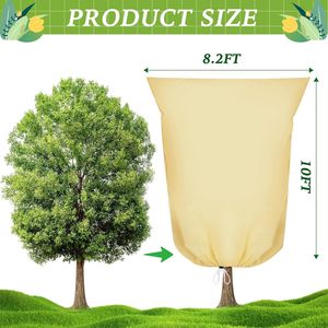 Protección Invernal para Plantas de Exterior, 70 g/m², Protección Invernal para Plantas en Maceta con Cierre y Cordón - Product Image 2