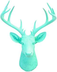 Sculpture animale de mur de cerf en aluminium de tête de cerf en métal pour la décoration intérieure - Product Image 5