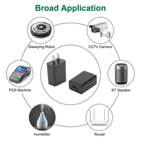 Adaptateur secteur USB 5V 2A 10W certifié CE FCC, chargeur mural avec prise EU/US pour l'alimentation des appareils intelligents