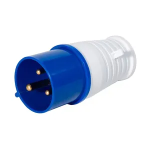 Plug giratório ip44 industrial, plugue giratório industrial à prova d' água com 3 núcleos + e 220v, espuma ce novastar cannão canoff 3 gang dino