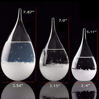 Baromètre décoratif pour la maison, prévisions météorologiques, verre à tempête en cristal, objet de collection avec option de logo personnalisé