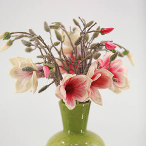 Ingrosso piccolo fiore di Magnolia vero tocco in gomma morbida fatto a mano decorazione realistica per il Festival di nozze di natale Hotel casa - Product Image 3