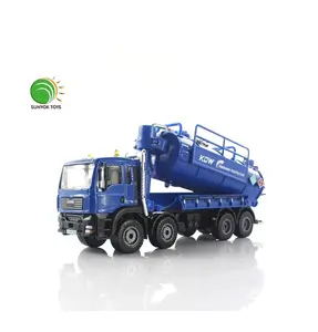 仿真马特尔1:50废水回收卡车模型锌合金汽车玩具压铸