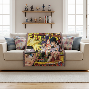 Tapisserie tissée personnalisée en coton et polyester écologique avec franges, motif dessin animé japonais <span class=keywords><strong>Luffy</strong></span>, pour la maison (DIY) - Product Image 2