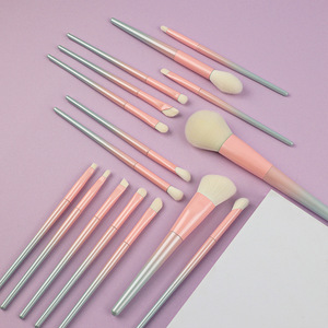 15pcs Professional Makeup Brush Set Nylon Bristles Gradient Resin Handle <b>Eye</b> Loose Powder Eyeshadow Cosmetic Brush Kit - Product Image 3