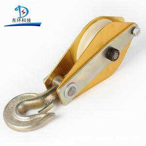 Poulie de levage à roue simple en aluminium, capacité 1T 3T 5T 8T, avec câble en acier et crochet en corde de chanvre pour un levage facile - Product Image 2