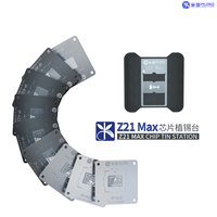 Platform Stencil Reballing CPU Universal Mijing Z21 Max untuk iPhone A8-A16 dan Ponsel Android, Template Pemasangan Chip IC dengan Tembaga Timah