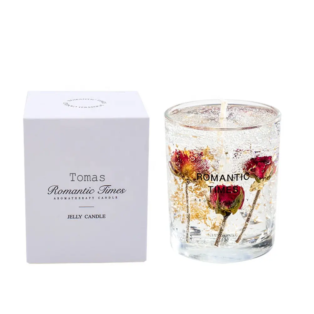 Kerzen Bougie Vela Aromaticas Chakra Glas Container Luxe Scented Jelly Soja Wax Kaars Lont Candele Potten Geurkaarsen