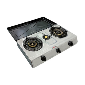 Estufa de cocina de gas incorporada de 3 quemadores de acero inoxidable al por mayor de China con tapa - Product Image 3