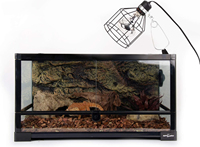 Lampe chauffante REPTIZOO OEM Logo 100W UVA UVB auto-alimentée en verre, écologique, durable, super lumière solaire pour reptiles barbus