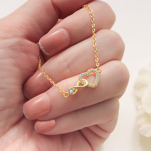 Thời Trang Mới Thời Trang Đồng Chuỗi Vòng Đeo Tay Vô Hạn Hình Trái Tim Quyến Rũ Thiết Kế Quà Tặng Đảng Phong Cách Đơn Giản Boutique Đồ Trang Sức Cho Phụ Nữ - Product Image 3