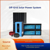 Sistem Penyimpanan Energi Pembangkit Listrik Tenaga Surya PV Off-Grid 130 kW 220V Kit Atap Rumah untuk Pasokan Daya AC
