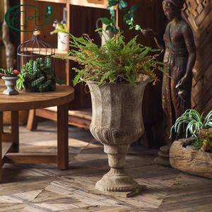 Jarrón <span class=keywords><strong>de</strong></span> Hierro Estilo Wabi Sabi con Acabado Desgastado, Forma <span class=keywords><strong>de</strong></span> Ánfora, para Exhibición <span class=keywords><strong>de</strong></span> Flores, Decoración para Bodas - Product Image 2