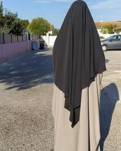 Eid 기도 의류 아바야 이슬람 민족 의류 Niqab Burqa Khimar 히잡 긴 라마단 이슬람 아랍어 히잡 여성 Abayas 상의