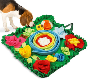 Alfombra olfativa para perros, juguetes interactivos para mantener a los perros ocupados, rompecabezas para perros, comedero lento para cachorros, alfombra para premios, alfombra olfativa para mascotas - Product Image 2