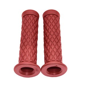 Empuñaduras de Manillar de Motocicleta Cómodas de 7/8'' (22mm/24mm), de Goma Antideslizante, Rojas, para Extremos de Manillar - Product Image 5