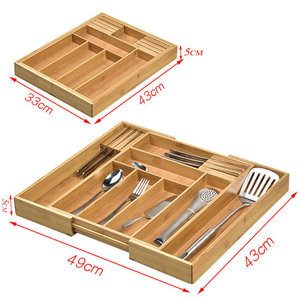 <b>Kitchen</b> and household spoon and knife <b>storage</b> <b>box</b>, bamboo and wood <b>box</b>, restaurant tableware, special drawer-style <b>storage</b> <b>box</b>, - Product Image 2