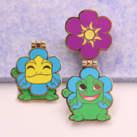 Kunshan Krell personnalisé fleur émail broche couvercle rabattable fabricant doux Anime coulissant émail broche métal personnalisé