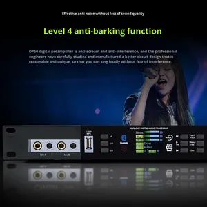 โปรเซสเซอร์เสียงดิจิตอลพรีแอมป์ 5.0 แชนแนล ระดับมืออาชีพ พร้อมระบบประมวลผลเสียงด้วย DSP ควบคุมผ่านซอฟต์แวร์คอมพิวเตอร์/โทรศัพท์ สำหรับงานเวที งานแต่งงาน และคาราโอเกะที่บ้าน - Product Image 4