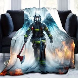 Manta de Bombero, Regalos para Bombero, Cumpleaños, Navidad, Halloween, Día de Acción de Gracias, San Valentín, Regalos de Jubilación, Manta de Felpa - Product Image 4