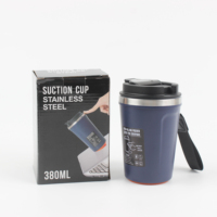 Gobelet isotherme anti-renversement avec base à ventouse, 380 ml, 510 ml, affichage LED de la température, doublure en acier inoxydable intelligent, tasse à café