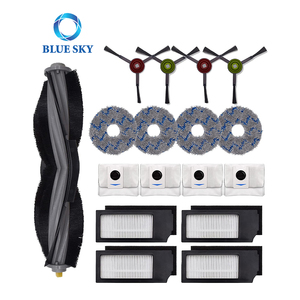 Pièces de rechange pour aspirateur Robot <span class=keywords><strong>Ecovacs</strong></span> Deebot X1, <span class=keywords><strong>accessoires</strong></span> pour X1 Plus Omni Turbo, sac à poussière en tissu, filtre, brosse principale - Product Image 1