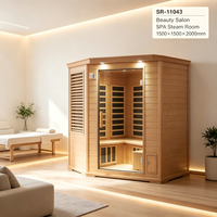Salle de sauna bien-être personnalisée avec une architecture moderne et des matériaux en bois de qualité supérieure pour les hôtels de luxe et les clubs privés