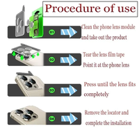 Protection d'objectif en verre trempé métallique, couverture intégrale, fixation rapide, verre d'objectif 3D anti-rayures pour iPhone 17 Pro 17 Pro Max