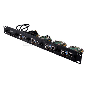 Kit de Soporte de Extensión de Acero para Montaje en Rack Geeekpi 1U para Raspberry Pi 5 de 19 Pulgadas, 4 Ranuras M.2 NVMe SSD 2230/2242/2260/2280 - Product Image 1
