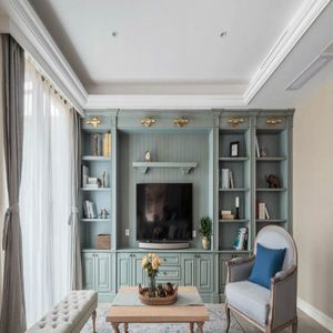 Ensembles de meubles de salon, meubles classiques en bois pour la maison, support mural moderne simple pour téléviseur - Product Image 4