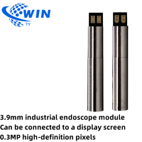 Instrument de caméra de sonde d'endoscope médical haute définition 3.9mm avec cuillère d'oreille fendue pour module de gorge de nez d'oreille
