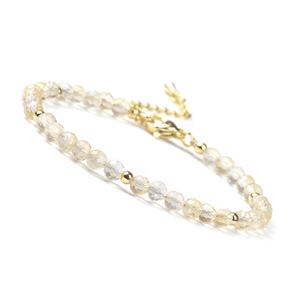 ลูกปัดคลอเบดส์ขายส่ง ขนาด 4 มม. ทรงกลมเหลี่ยมเพชรพลอย ซันสโตน ซิทริน อะพาไทต์ โกเมน หินธรรมชาติ ลูกปัดเล็กสำหรับทำสร้อยข้อมือ เครื่องประดับอัญมณี - Product Image 5