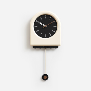 French Style Cream Wall <b>Clock</b> Arched Shape <b>Battery</b> Powered Scanning Mechanism For Living Room Decor - Product Image 5
