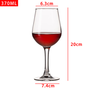Gobelet à vin en cristal de luxe rouge Bourgogne de haute qualité, design moderne en forme de flûte, style classique, transparent, 370 ml, restaurants, hôtels - Product Image 6