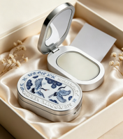 Baume de parfum solide premium MLM avec étui à couvercle rabattable pour les voyages et la fragrance quotidienne, fabricant OEM de marque privée