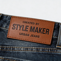 Étiquettes personnalisées pour jeans, patchs logo en relief, patchs en similicuir, étiquettes en PU