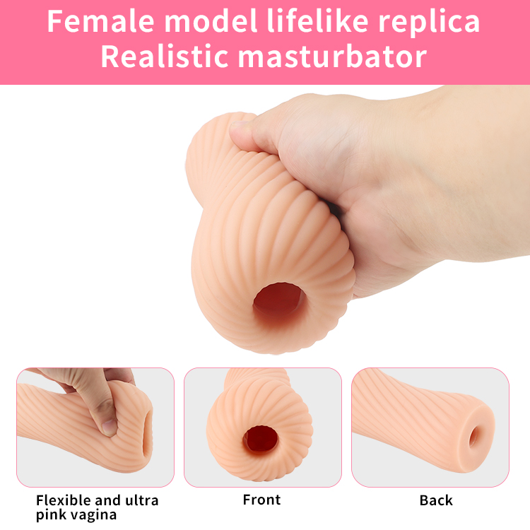 Lines Silicone Pocket Stroker - Realistic Masturbator