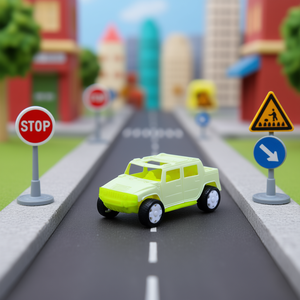 Mini SUV Jouet pour Enfants, Voiture de Ville en Plastique pour Jeu sur Route, Emballage BOPP - Product Image 2