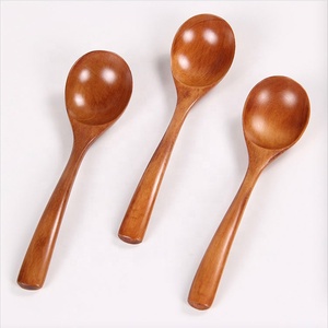 Set di cucchiaini da tè in legno antico da 18,5 cm per caffè, condimenti, miele, cucina e servizio a tavola, all'ingrosso - Product Image 2