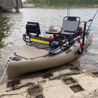 Plate-forme de kayak en PVC pour accessoire d'artisanat de pêche en plein air avec support de détecteur de poisson et support de dérive de projecteur